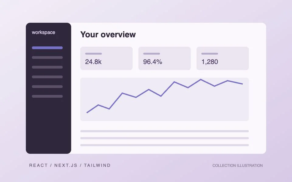 Shadcn Dashboard and Landing Kit collection illustration